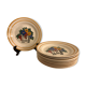 10 flat plates model Fleuri, HBCM, 1950