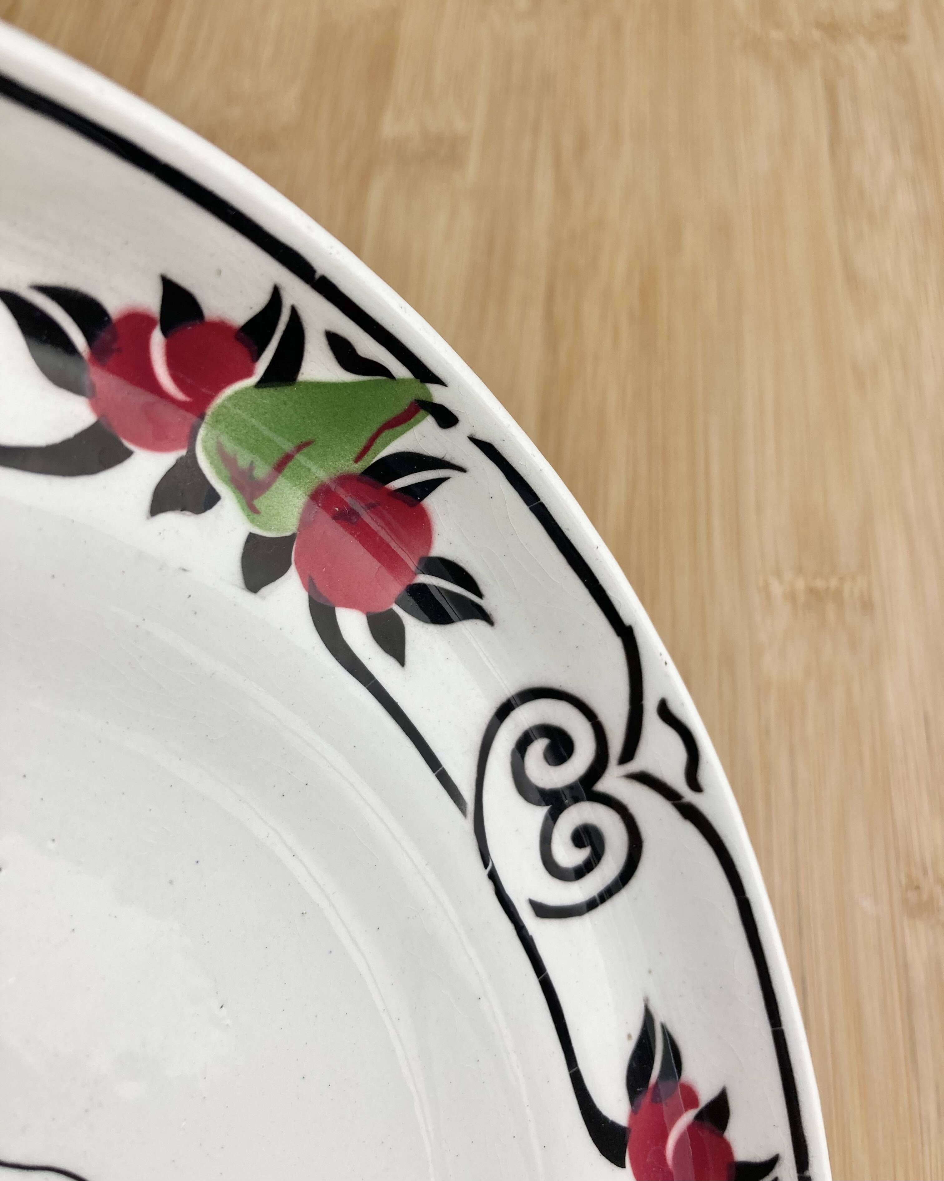 Art Deco Fruit Bowl - Boch Frères Keramis