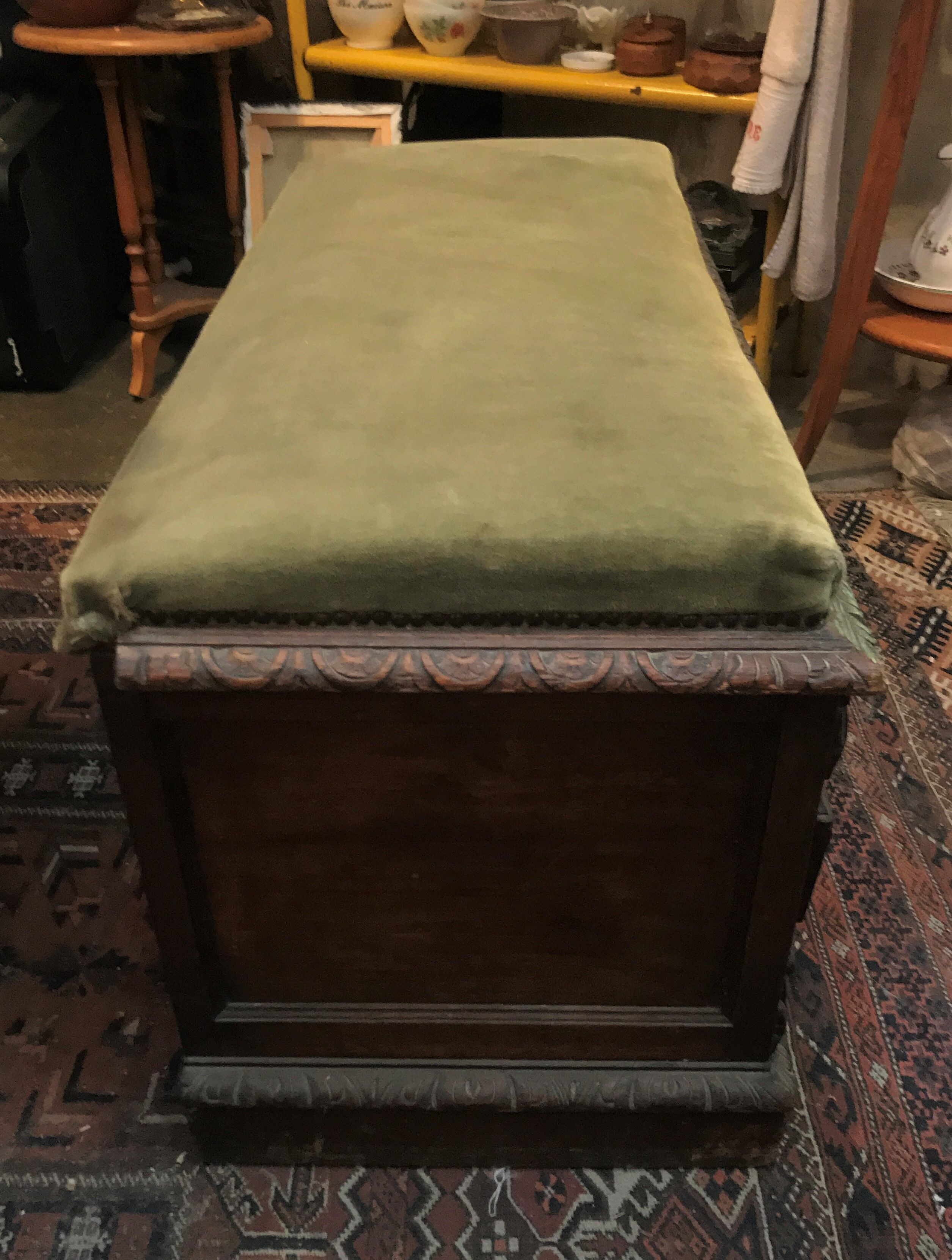 Gothic-style carved chest