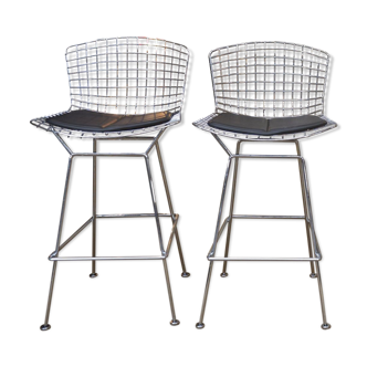 Lot de 2 tabourets de bar d'Harry Bertoia, Knoll