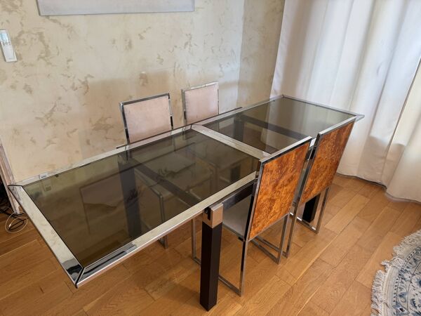 Ensemble salle à manger La Metal Arredo (Paderno D. Milano), années 70