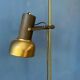 Vintage brass floor lamp with adjustable spot