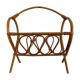 Vintage rattan magazine holder