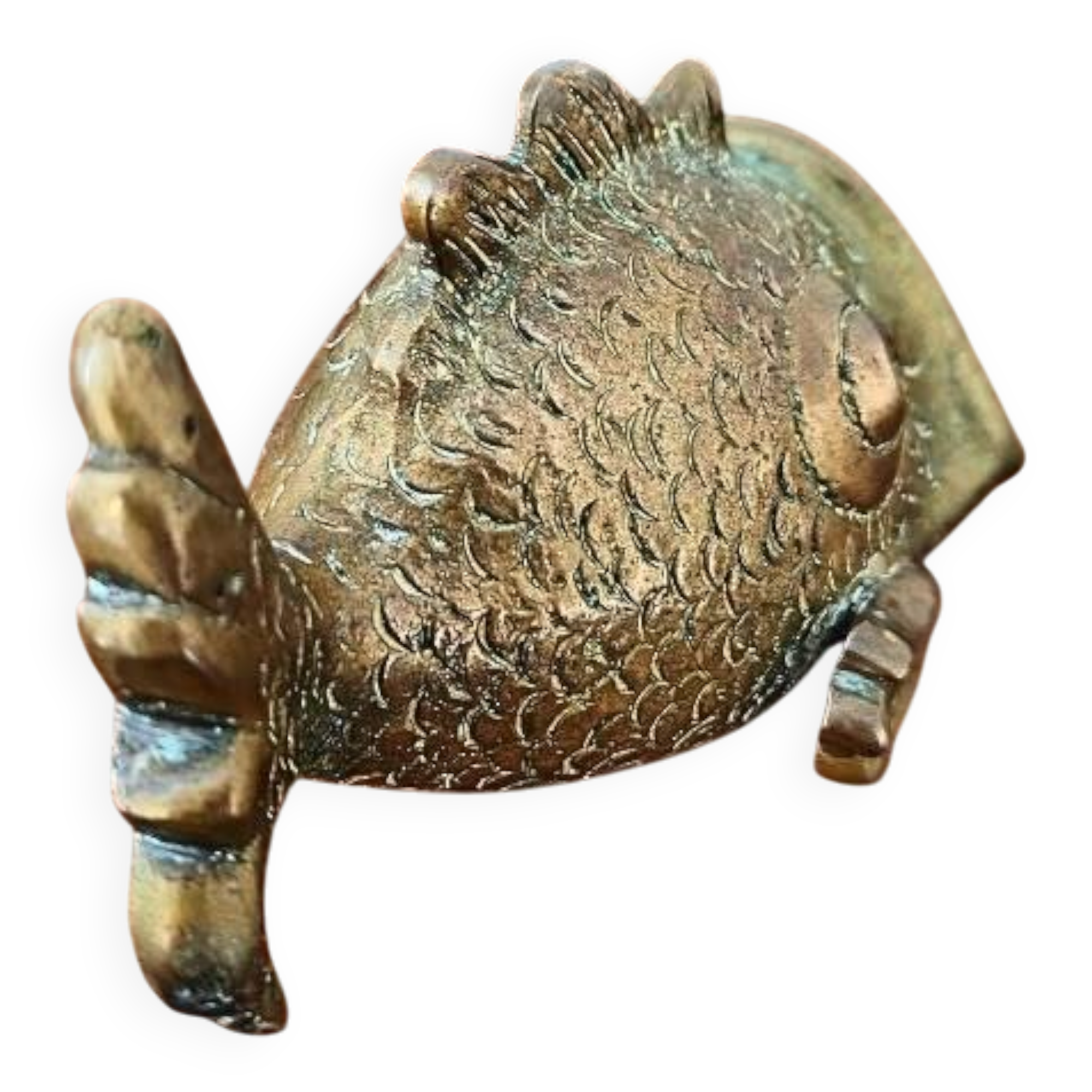 Bronze Fish Ashtray Attributed to Walter Bosse
