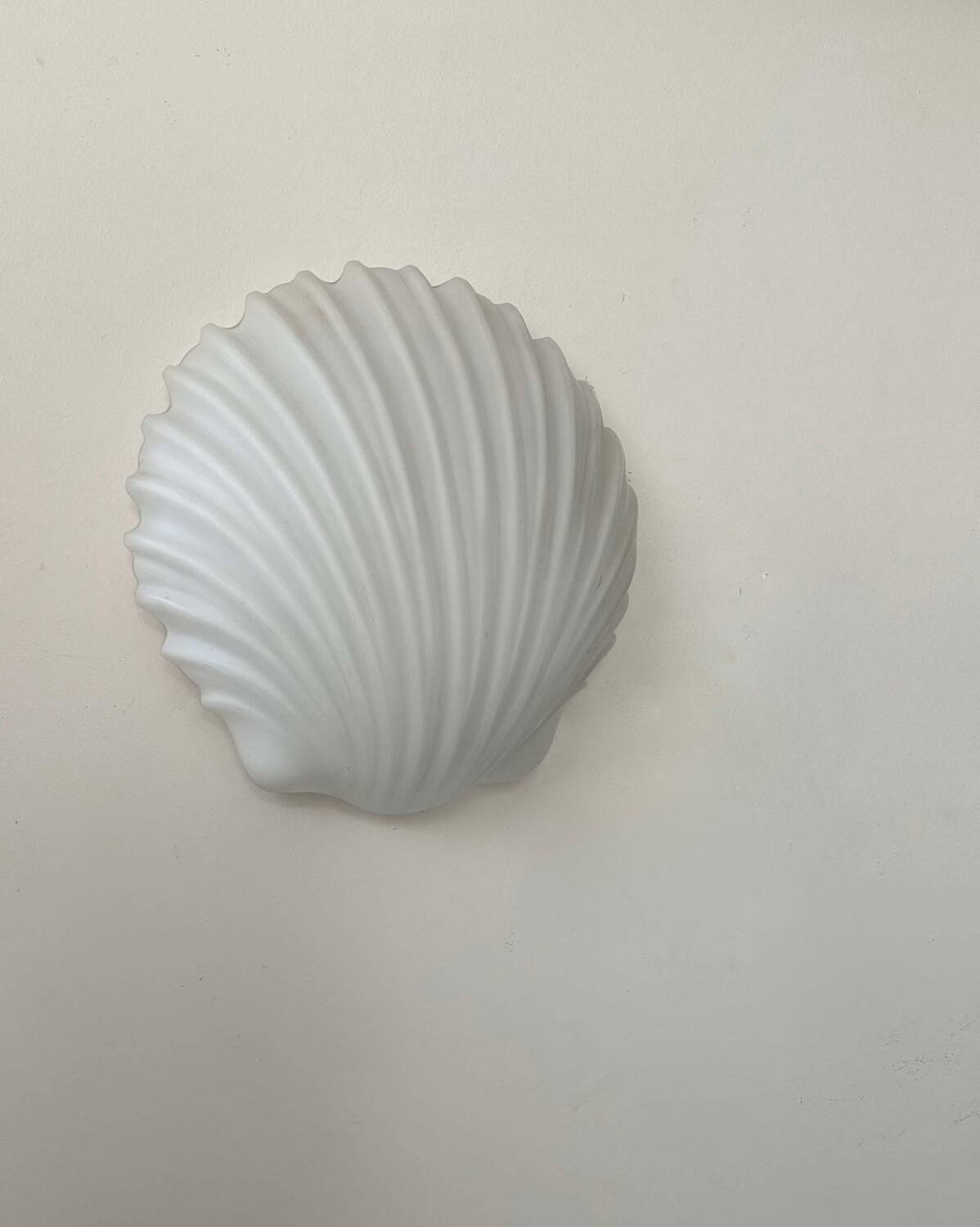 Applique vintage coquillage, opaline, Limburg Allemagne 1960