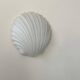 Vintage shell wall lamp, opaline, Limburg Germany 1960
