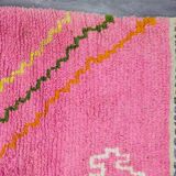 Incredible Moroccan pink rug, Beni Ourain rug 150/250cm
