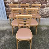 Set of 6 Brasserie bistro chairs bentwood bistro chair shabby chic baumann