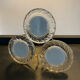 Vintage photo frame in molded glass and brass