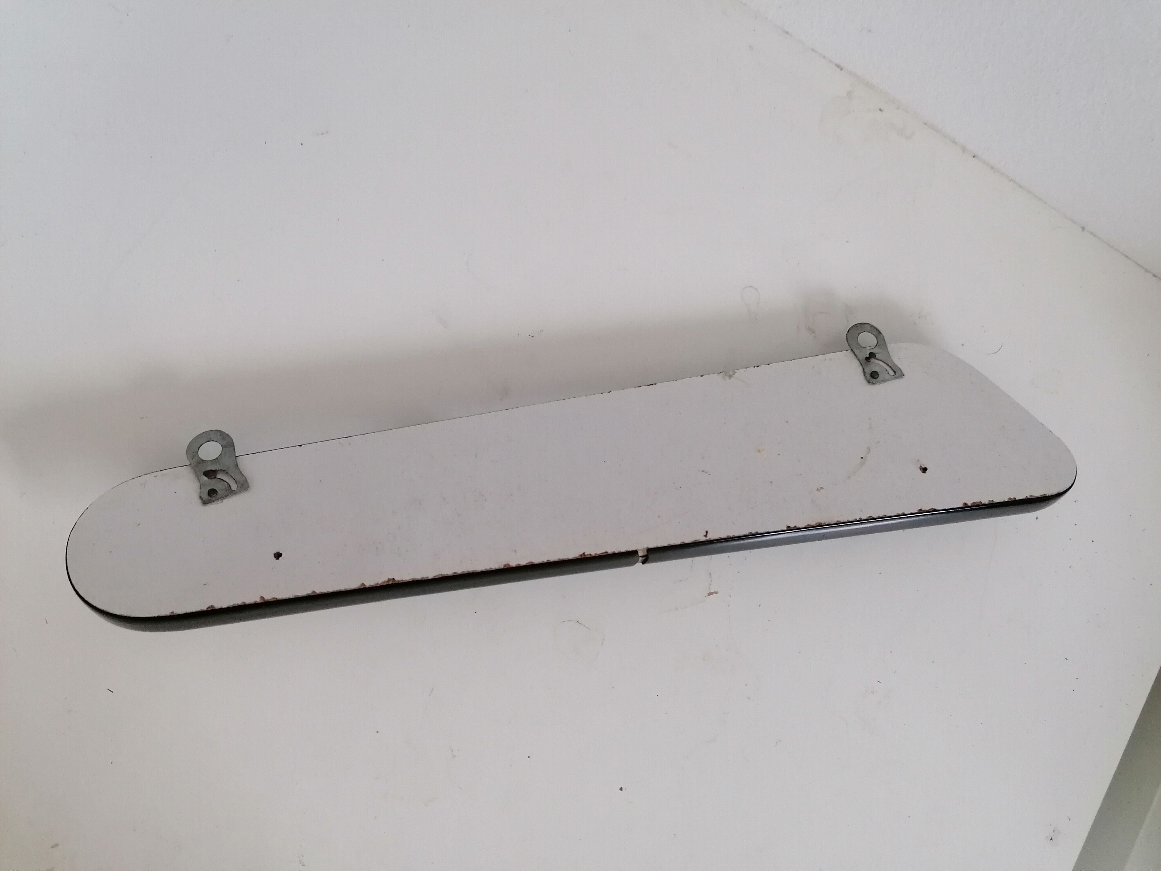 Towel rack formica hooks aluminum free form vintage