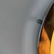 Vintage modernist Perzel wall lamp, chrome and holophane glass, France 1930