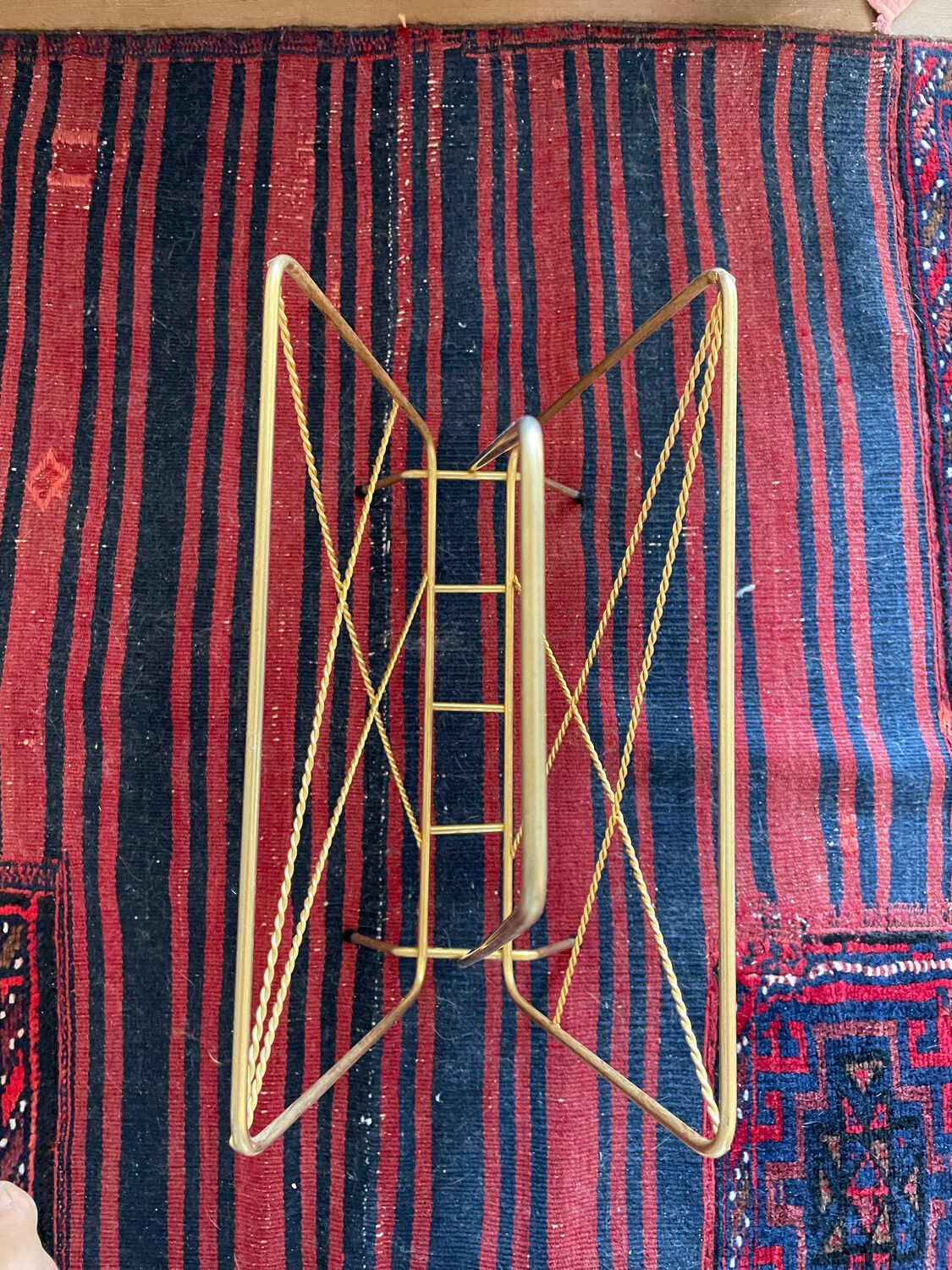 Vintage brass magazine holder - year 50-60