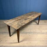 Rustic French oak farmhouse dining table