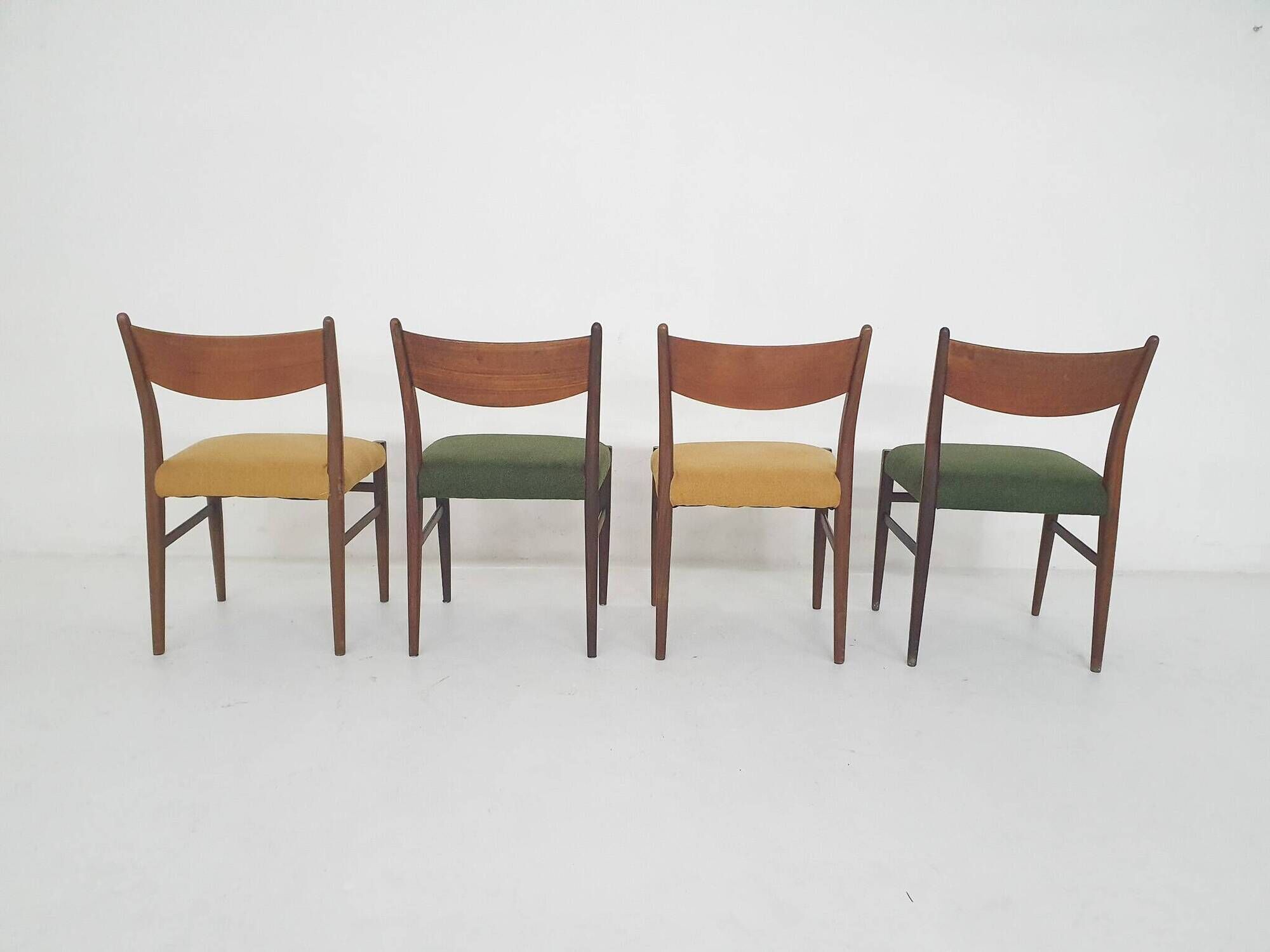 Set of four teak Pastoe "SA10" dining chairs, The Netherlands 1959