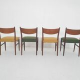 Set of four teak Pastoe "SA10" dining chairs, The Netherlands 1959