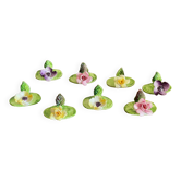 Porcelain flower name holders