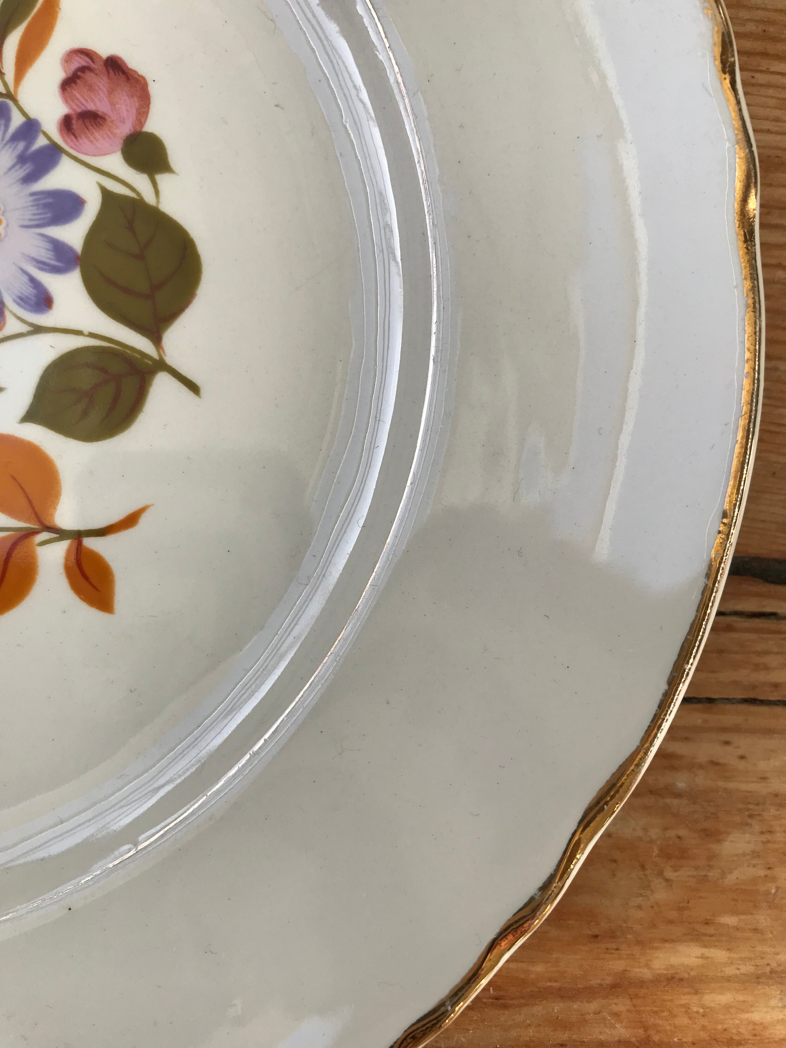 Series of 6 dessert plates