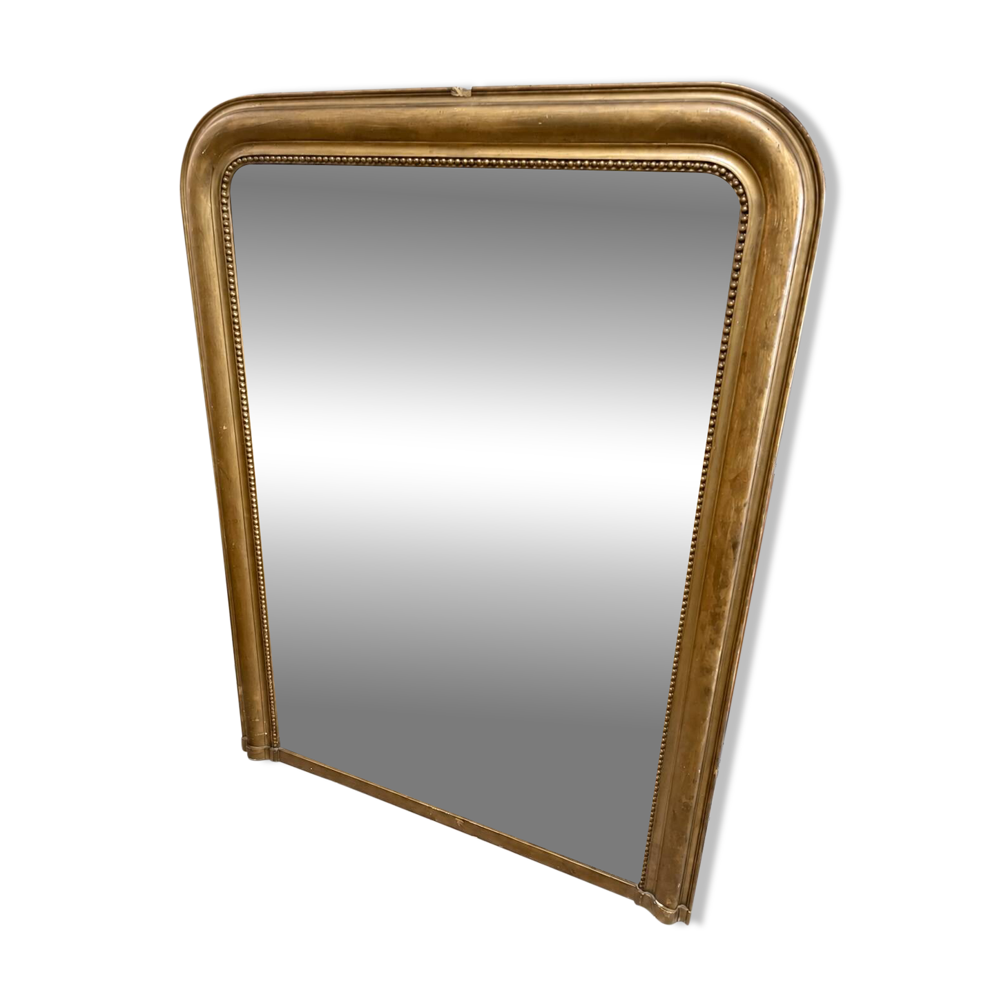 Grand miroir de cheminée Saint-Gobain, circa 1983