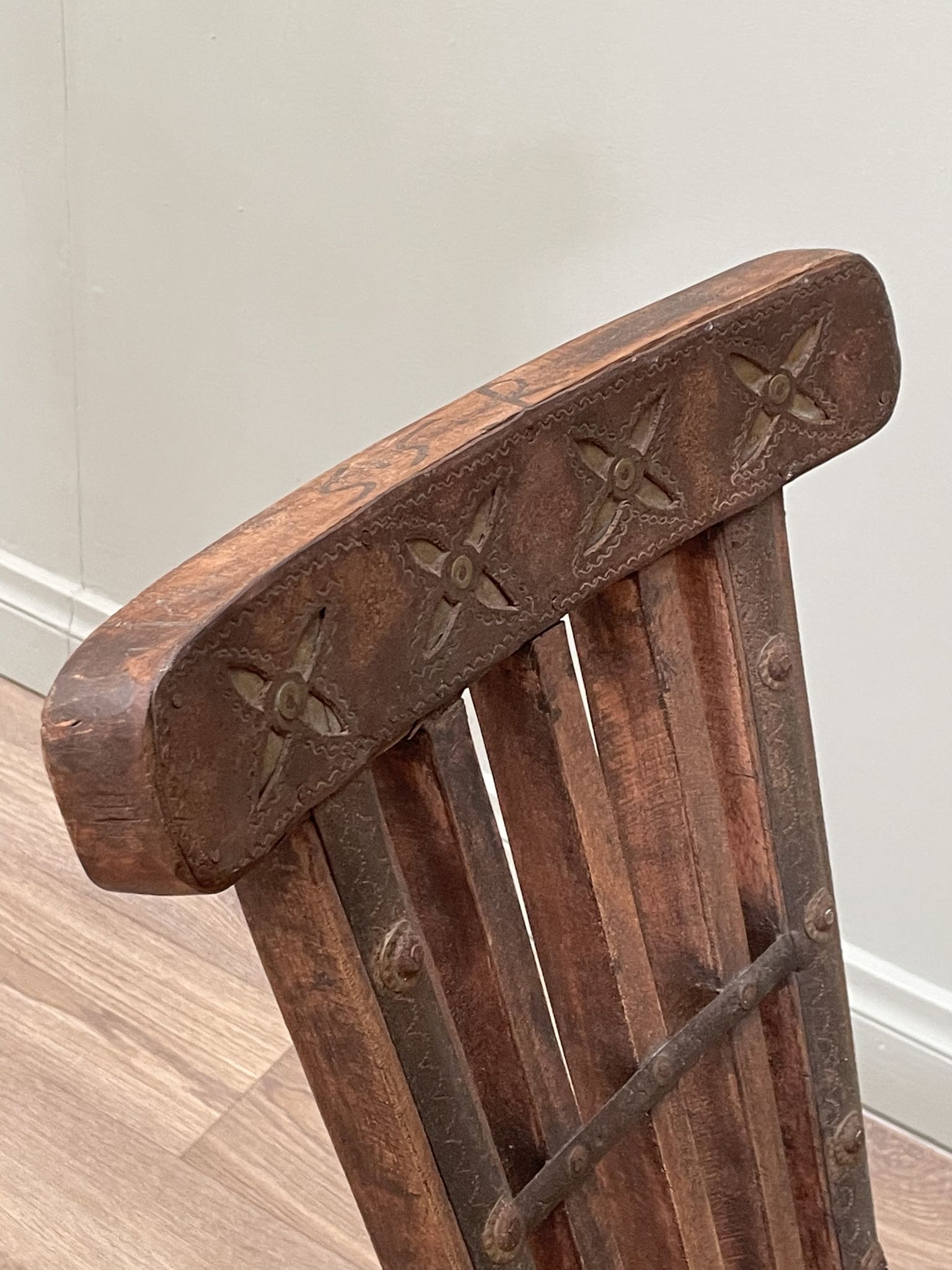 Pair of wooden chairs