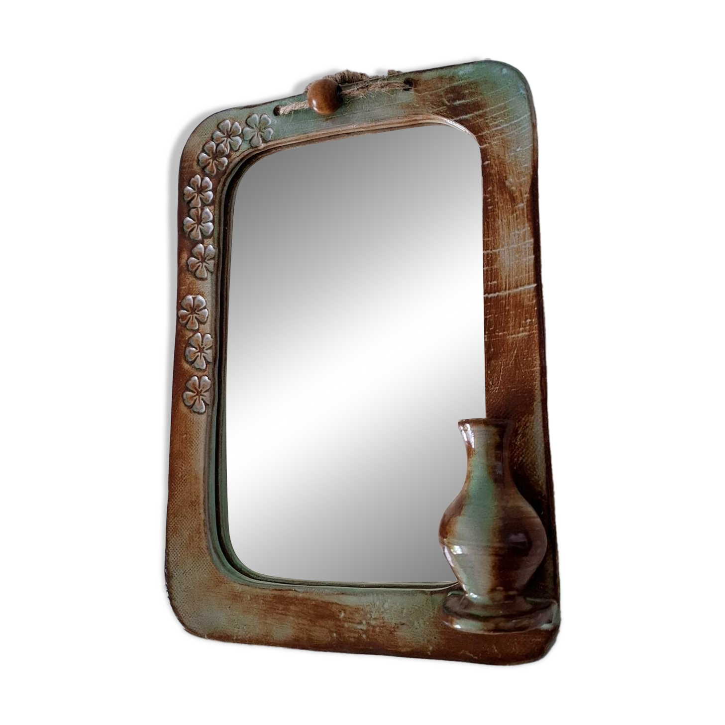 Miroir céramique 70's