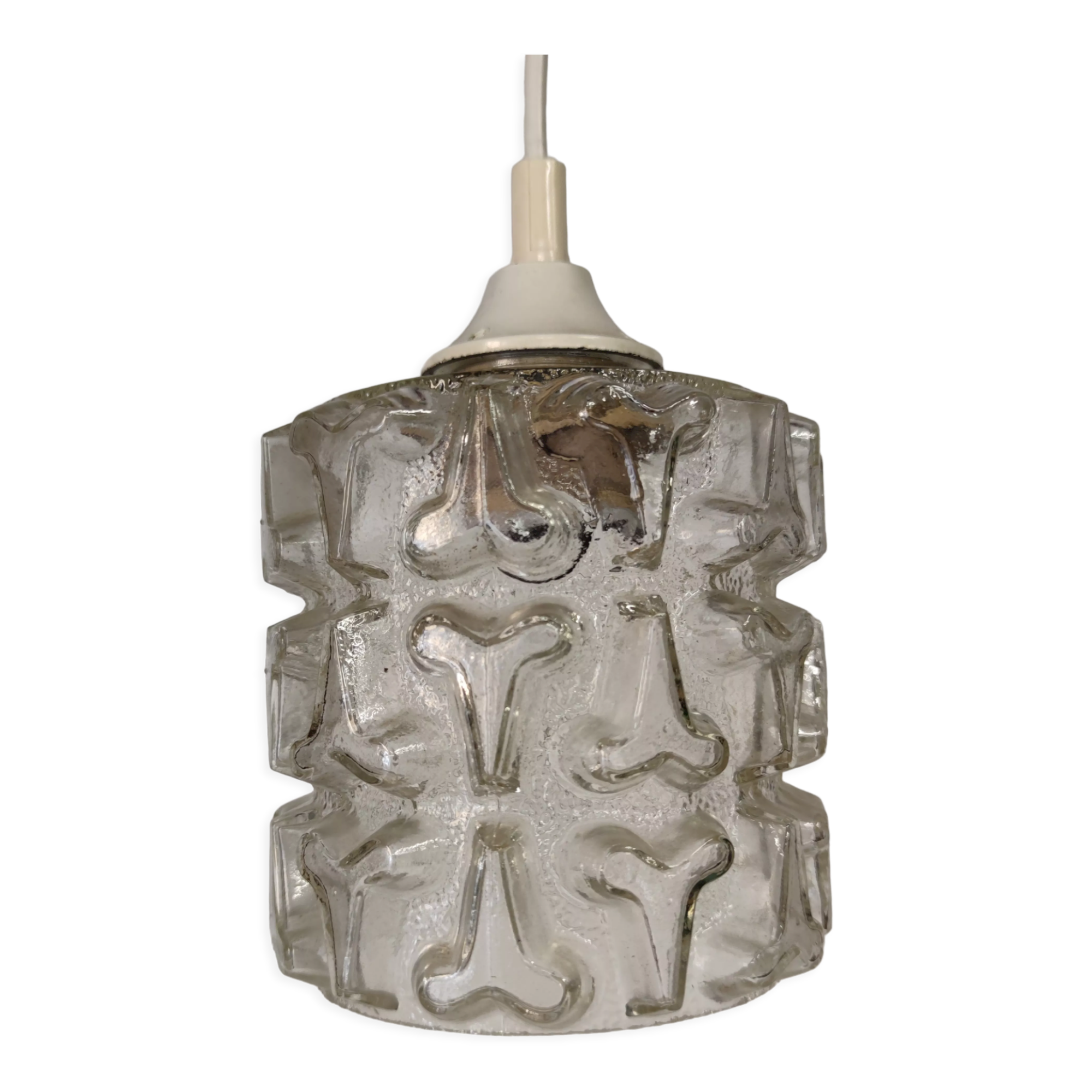 Glass suspension with or without lampshade