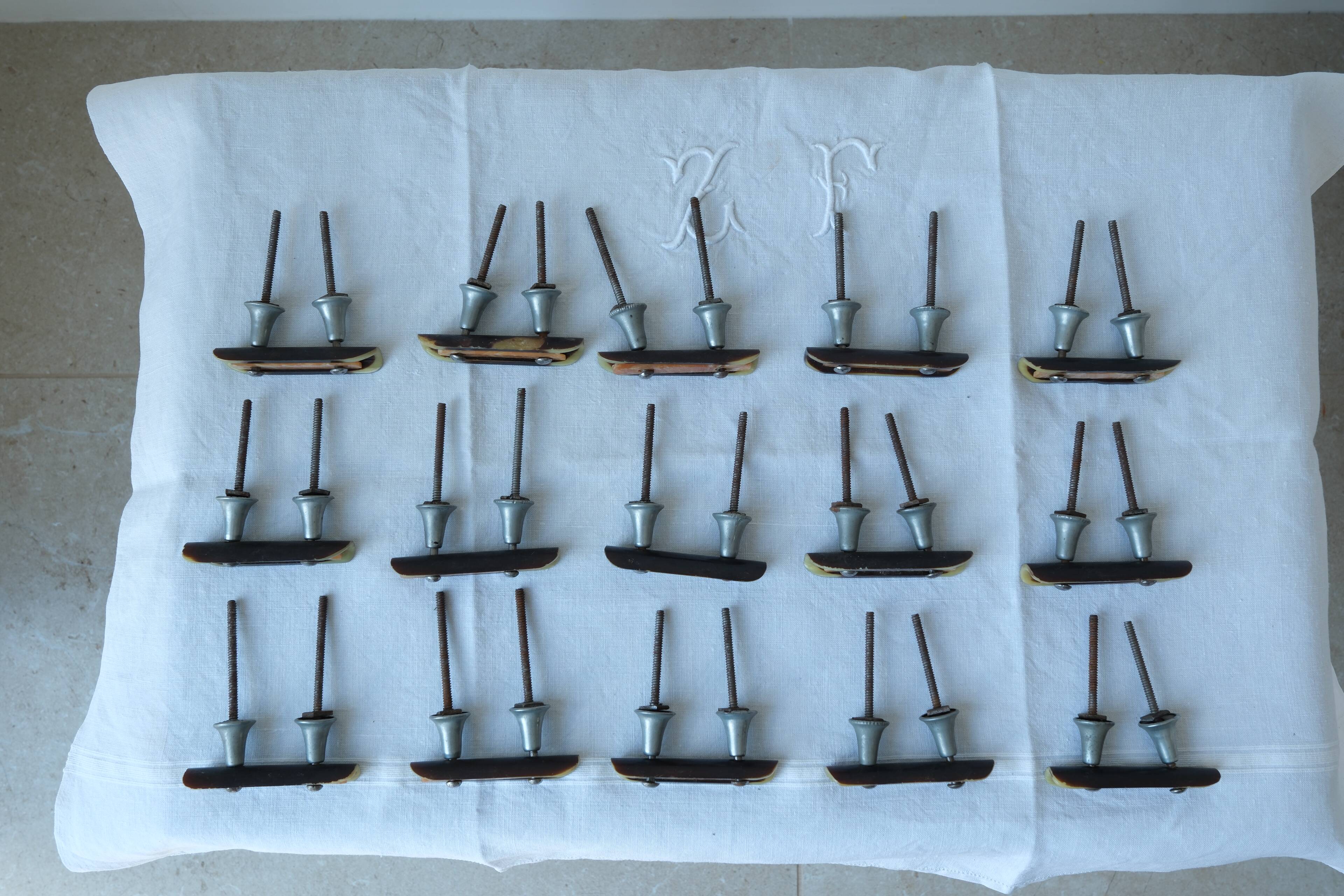 Set of vintage furniture handles