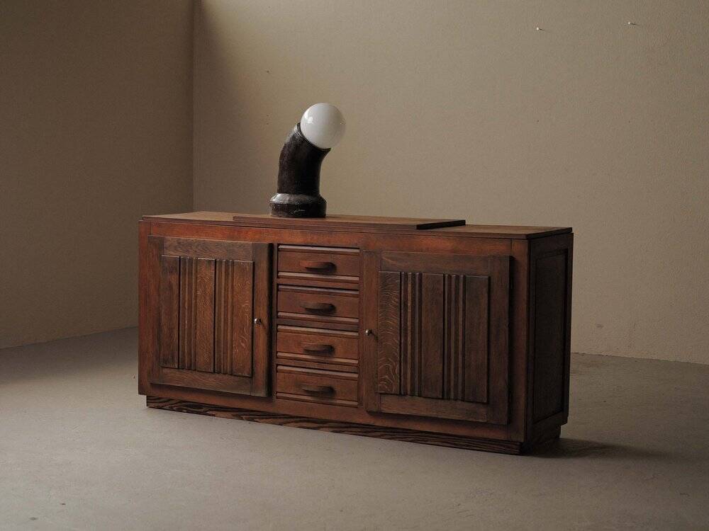 Art Deco oak sideboard, France, circa 1940