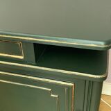 Pair of art-deco bedside tables in painted wood