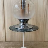 Lampe de Bureau en Verre et Chrome de Selenova, Italie, 1970