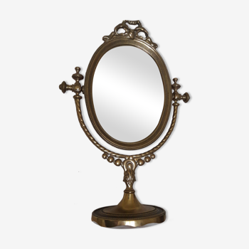 Miroir psyché en laiton 29x41cm