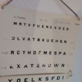 Vintage ophthalmology scale
