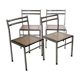 Suite de 4 chaises cannées des années 70/80