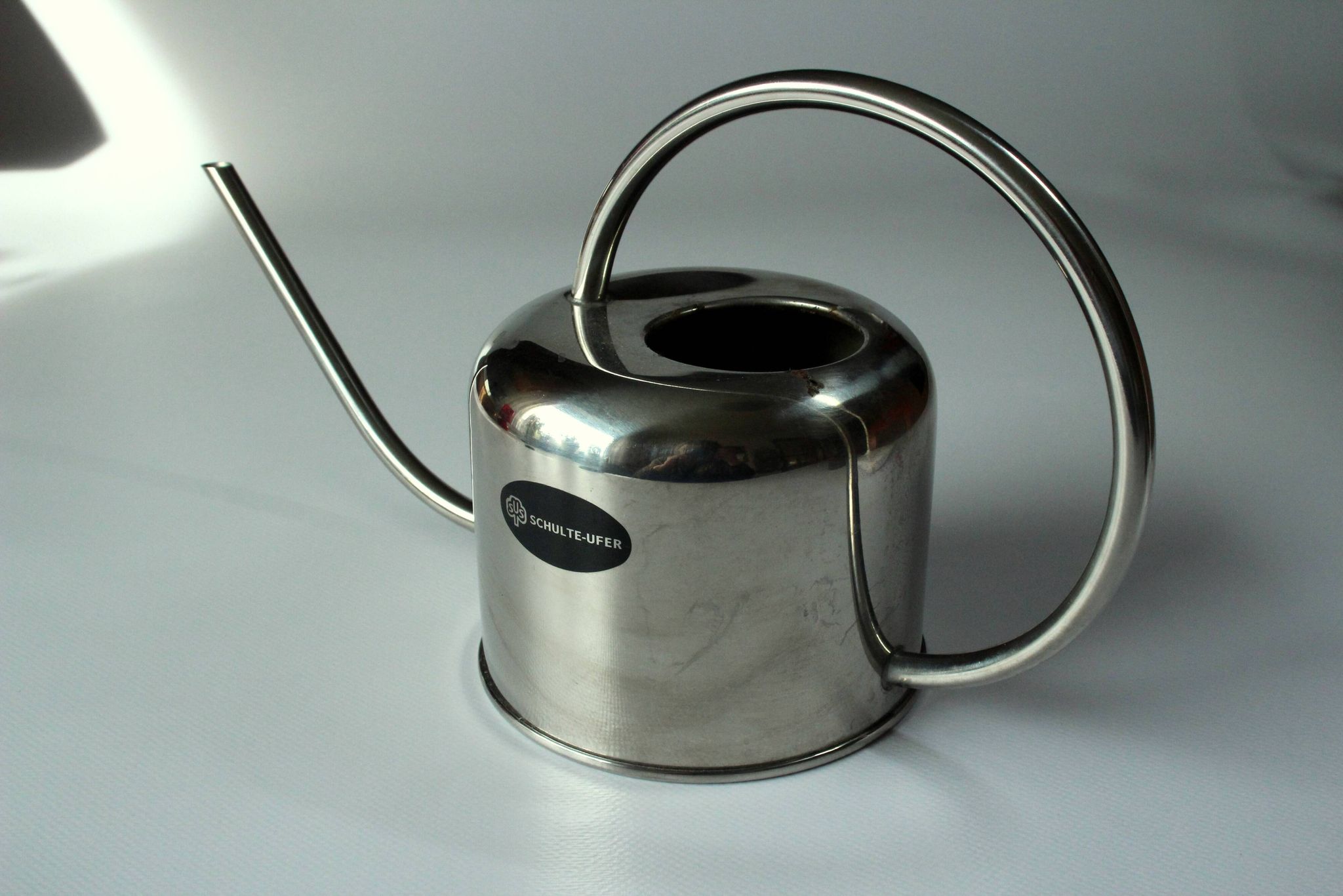 Stainless steel watering can, ideal for orchids and cactus, vintage from the 80s