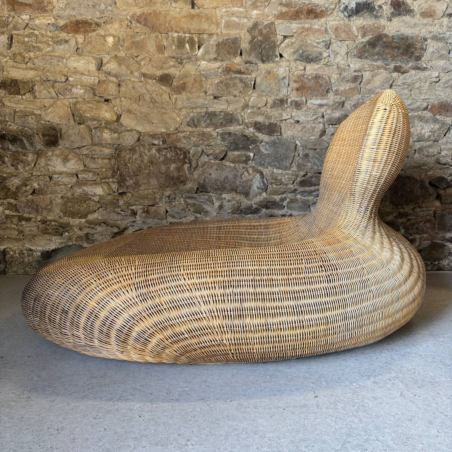 Storvik wicker and rattan lounge chair by Carl Ojerstam for IKEA