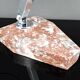 Large Desk Lamp, Chrome, Aluminum and Marble, Modernist Art Deco
