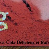 Vintage Coca Cola advertising plaque