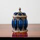 Centrotavola Large Royal Sheffield Collection Blue Service Jar 1950’s