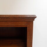 Vintage oak open bookcase