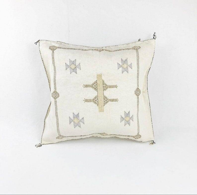 Traditional Berber wool cushion, 60cm x 60cm