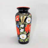 1960s Hand Painted 'Chodska' Ceramic Vase