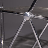 Plia folding chairs designed by Giancarlo Piretti, set of 4