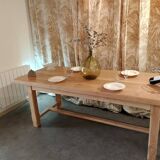 Table de ferme en chêne massif