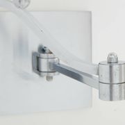 Pair of Maison Charles adjustable brushed steel wall lights circa 1960