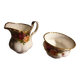 Old Country Roses fine porcelain creamer and bowl - Royal Albert -