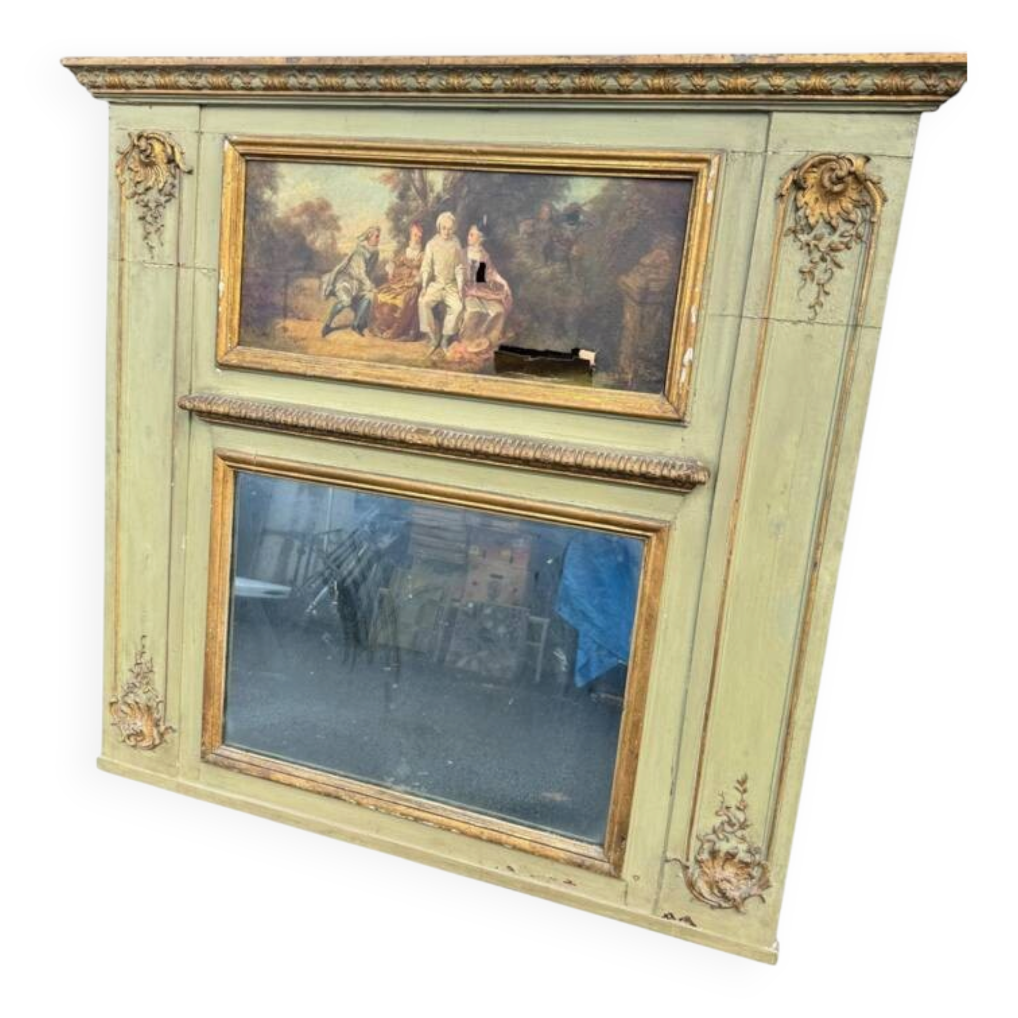 Louis XV trumeau mirror