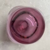 Red Glass vase "tulip" top 1960s