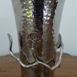 Struck metal vase