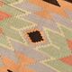 Tapis de sol tribal kilim vintage vert clair, 176x301 cm