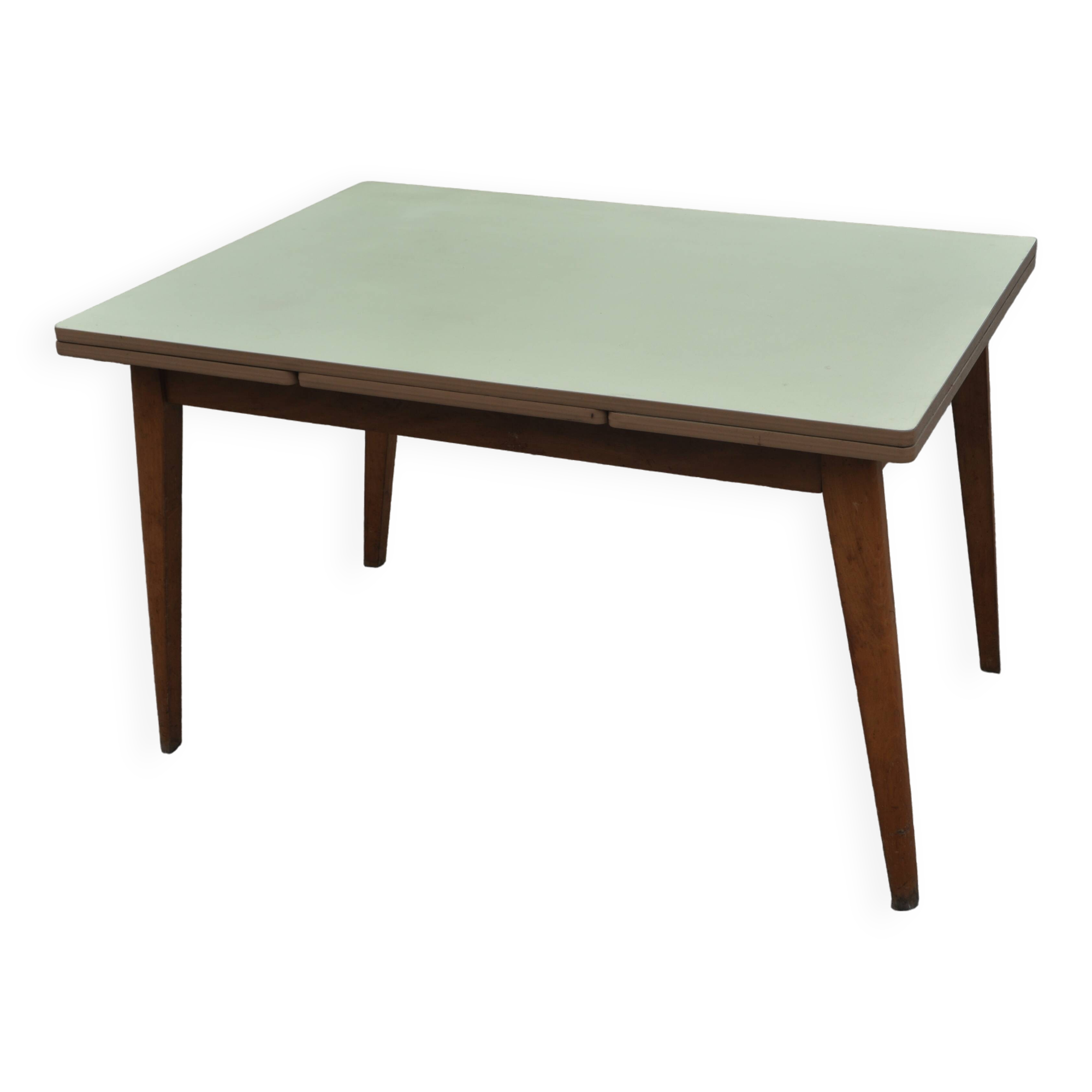 Table en formica jaune