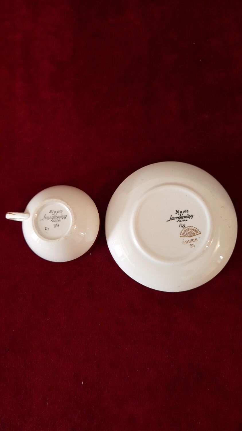 Digouin Sarreguemines coffee service